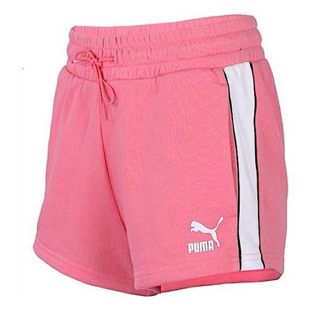 PUMA Classics T7 Series Pink Drawstring Athletic Shorts | Women's M